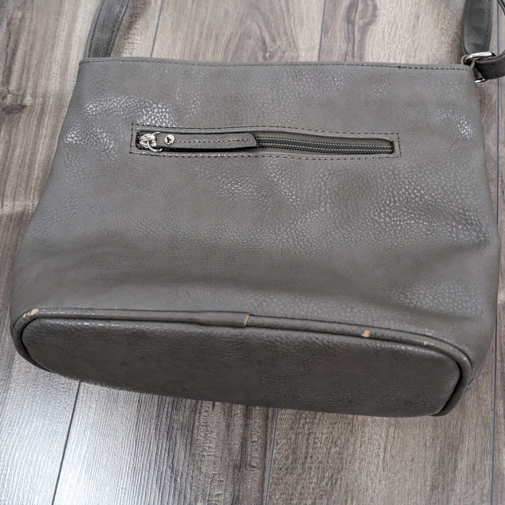 Roots Grey Crossbody Purse - Picture 8 of 11